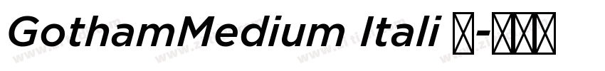 GothamMedium Itali 已字体转换 GothamMedium Itali 已字体转换